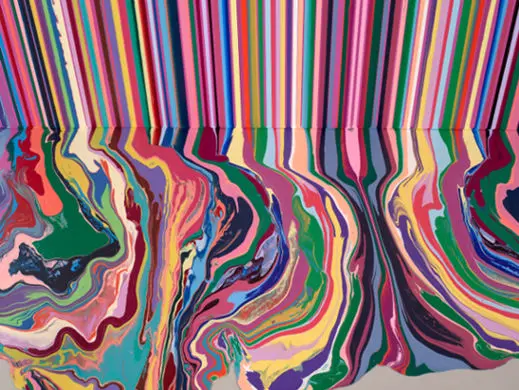 imresizer Credit 2 Ian Davenport Deep Magenta Mirrored 2022. Courtesy of the artist and Waddington Custot