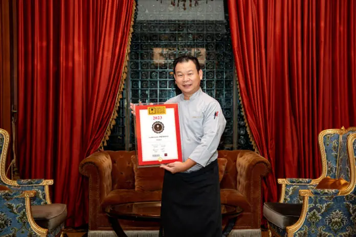 Chef Chew on winning an award for La Rotisserie Steak House