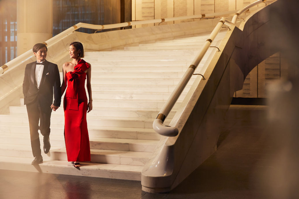 Iconic marble staircase