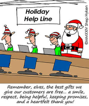 Holiday help line