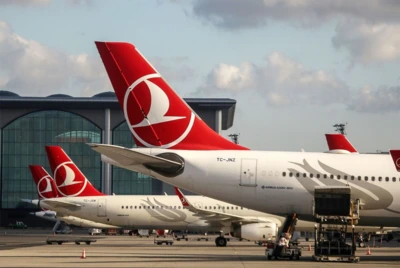 Turkish Airlines aircraft at Istanbul International Airport. Getty Images