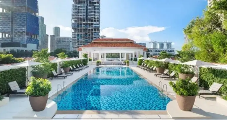 Rooftop Pool at the Raffles Singapore